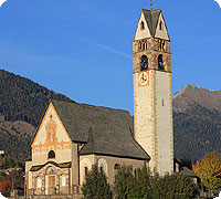 La chiesa di Carano in Val di Fiemme Trentino Dolomiti